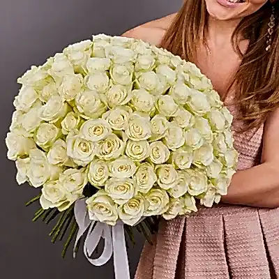 send 101 white roses in bodrum