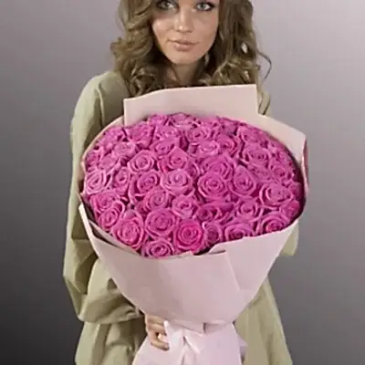 51 pink roses delivery in bodrum