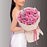 21 Pink Rose Bouquet