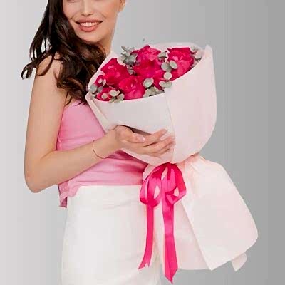 pink rose bouquet delivery in istanbul